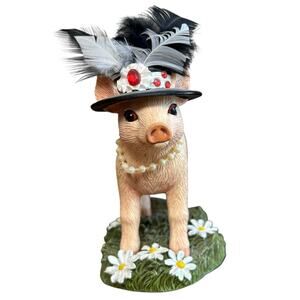 The Hamilton Collection Figurine Jewel Pigs On Parade Collection